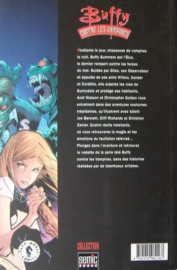 Verso de l'album Buffy contre les vampires Tome 1