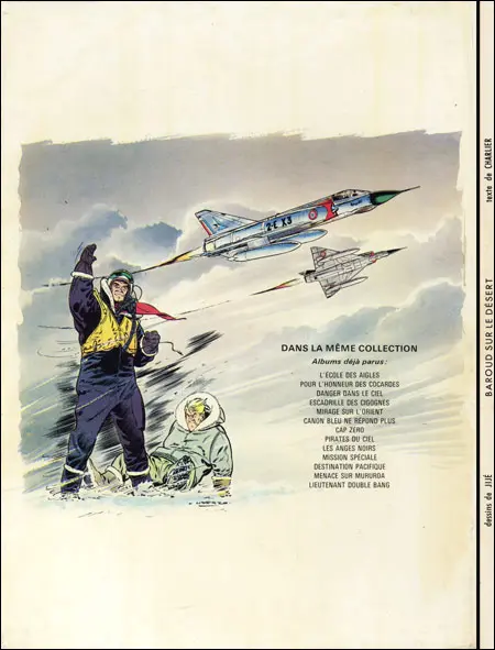 Verso de l'album Tanguy et Laverdure Tome 14 Baroud sur le désert