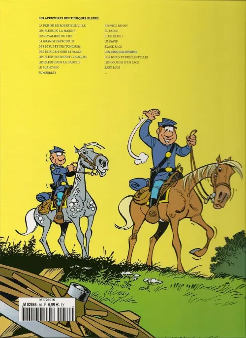 Verso de l'album Les Tuniques Bleues La Collection (Dupuis) Tome 21 Les cinq salopards