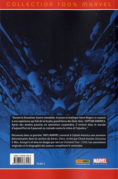 Verso de l'album Captain America Tome 1 Glace