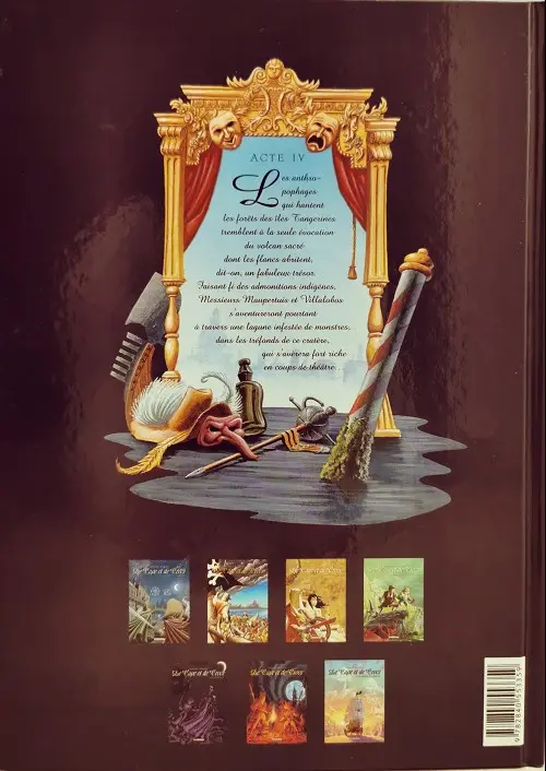 Verso de l'album De Cape et de Crocs Tome 4 Le mystère de l'île étrange