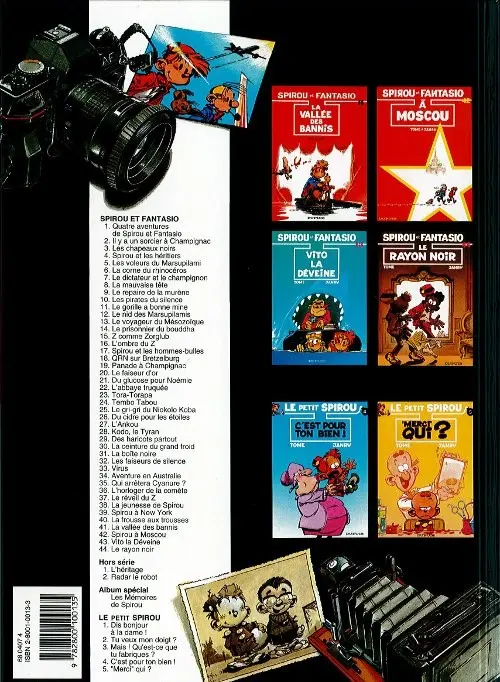 Verso de l'album Spirou et Fantasio Tome 11 Le gorille a bonne mine