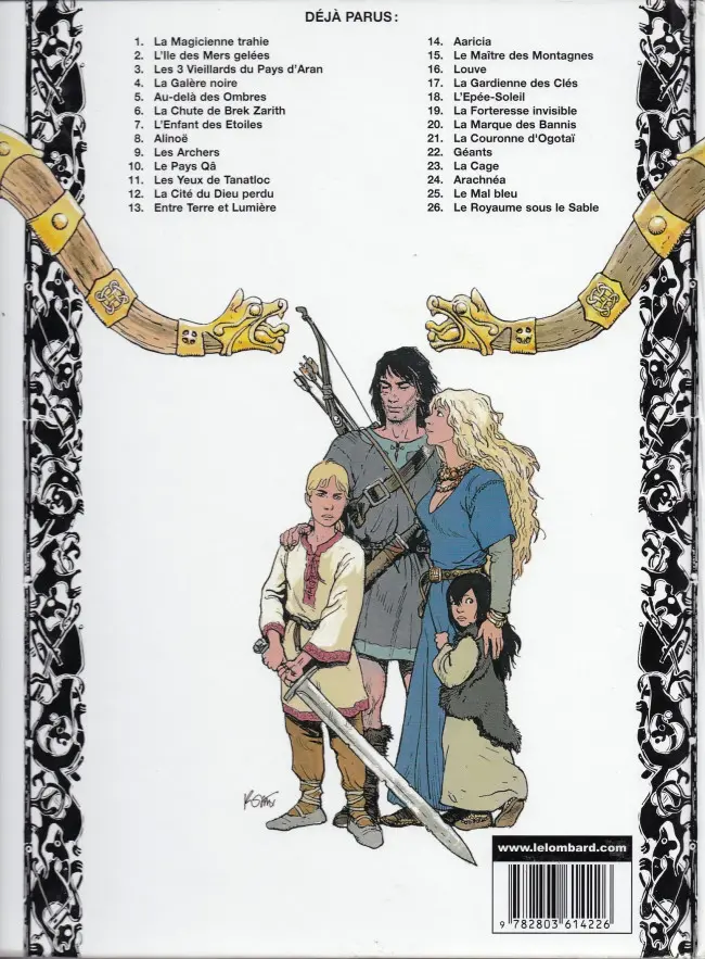 Verso de l'album Thorgal Tome 6 La Chute de Brek Zarith