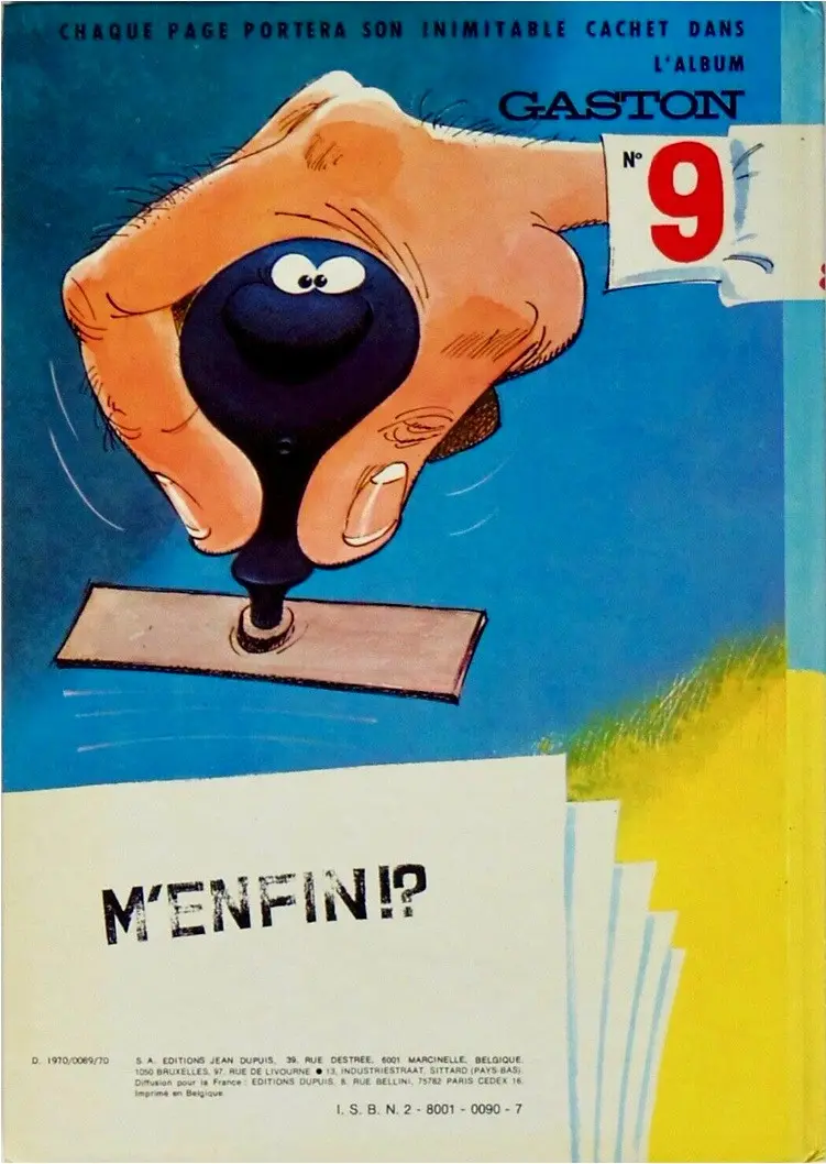 Verso de l'album Gaston Tome 8 Lagaffe nous gâte
