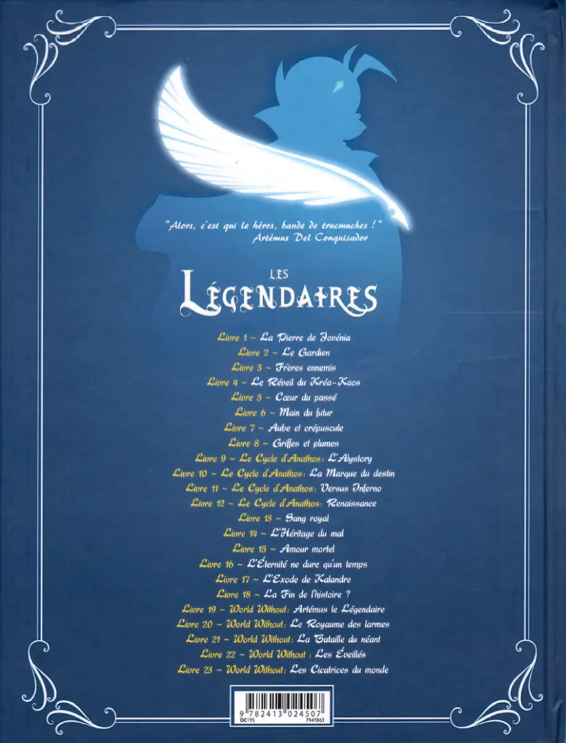 Verso de l'album Les Légendaires Tome 23 World without - Les Cicatrices du monde