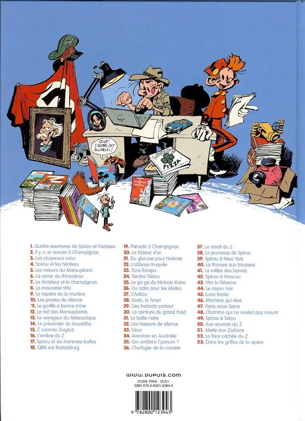 Verso de l'album Spirou et Fantasio Tome 46 Machine qui rêve