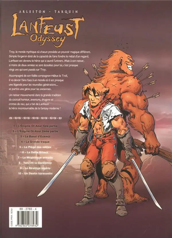 Verso de l'album Lanfeust Odyssey Intégrale Tomes 1 à 4