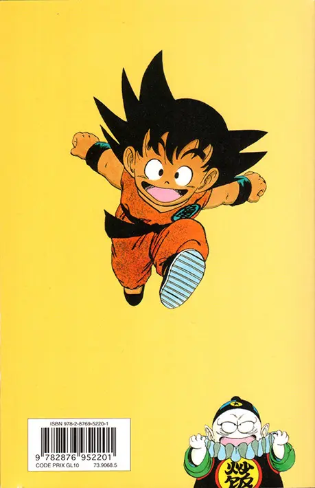 Verso de l'album Dragon Ball (sens français) Tome 10 Le Miraculé