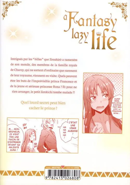 Verso de l'album A Fantasy lazy life 5