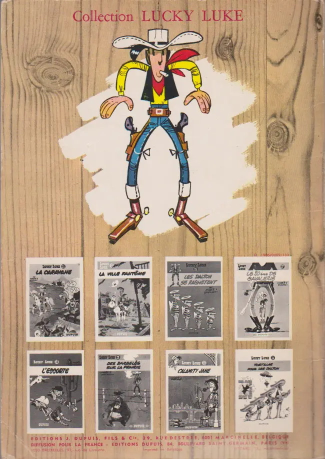 Verso de l'album Lucky Luke Tome 14 Ruée sur l'Oklahoma