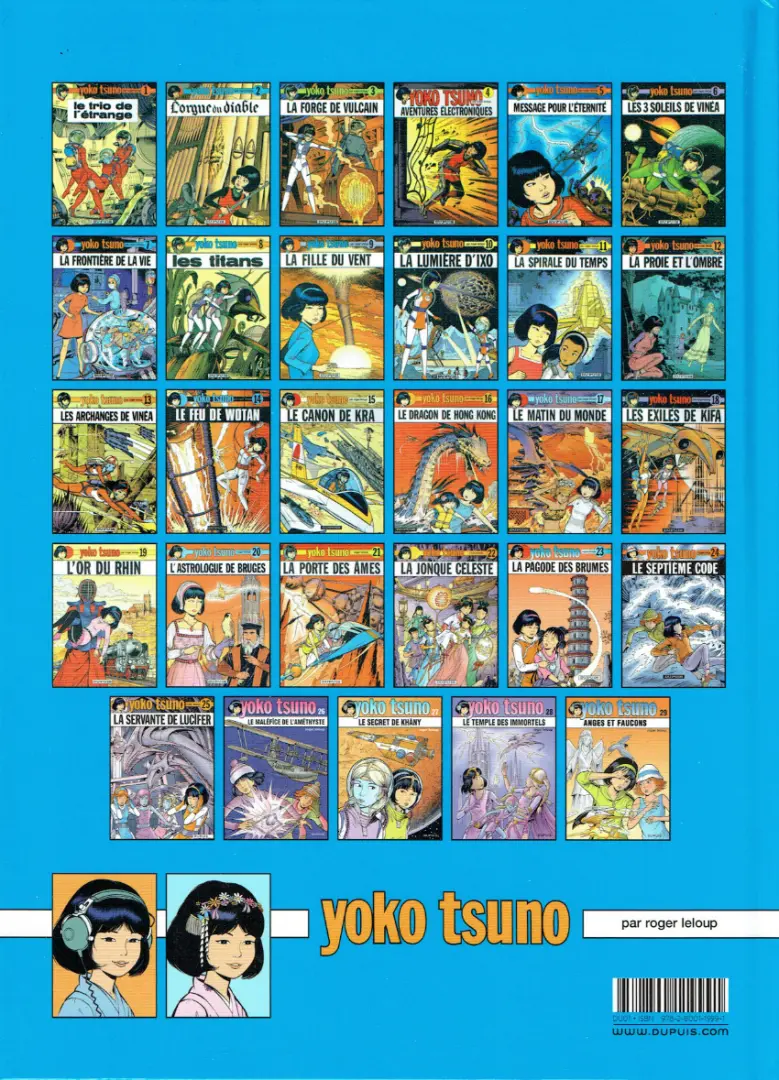 Verso de l'album Yoko Tsuno Tome 19 L'or du Rhin