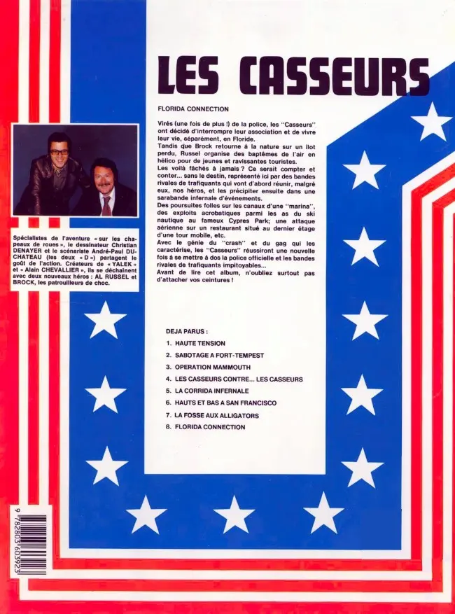 Verso de l'album Les Casseurs Tome 8 Florida connection