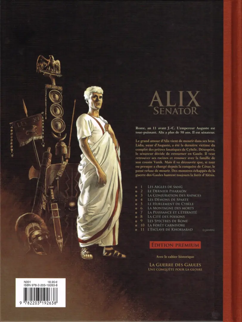 Verso de l'album Alix Senator Tome 10 La Forêt carnivore
