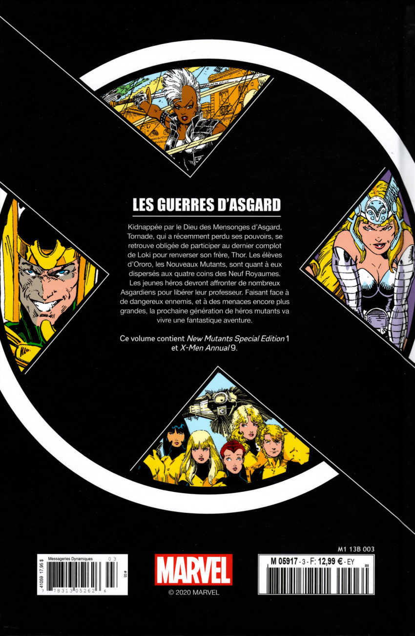 Verso de l'album X-Men - La Collection Mutante Tome 3 Les guerres d'Asgard