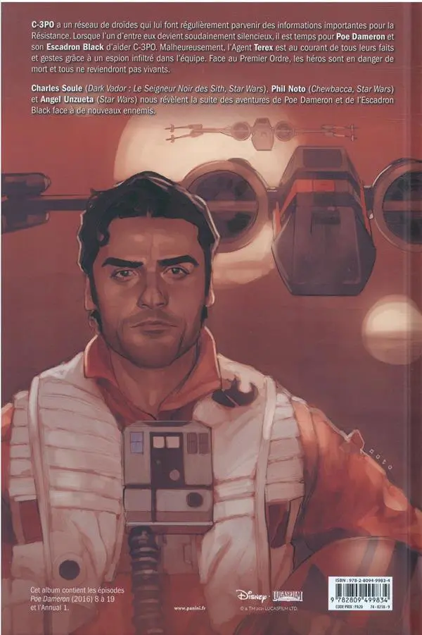 Verso de l'album Star Wars - Poe Dameron Histoires de guerre