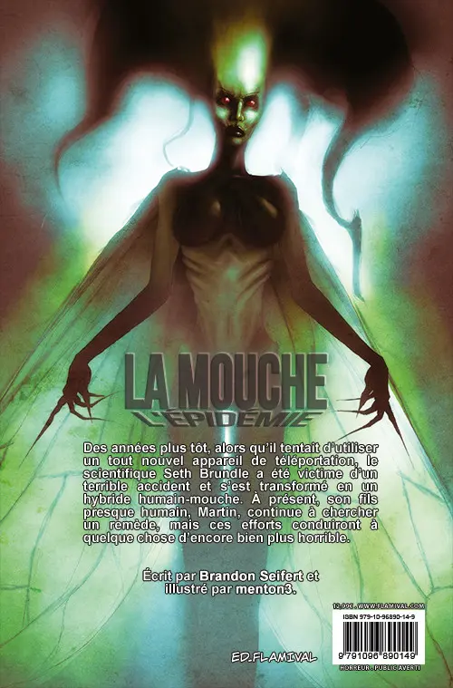 Verso de l'album La mouche - L'Épidémie