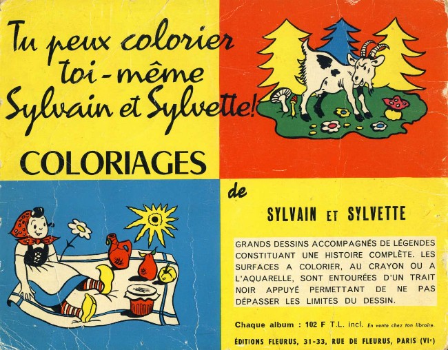 Verso de l'album Sylvain et Sylvette Tome 21 La chaumière libérée