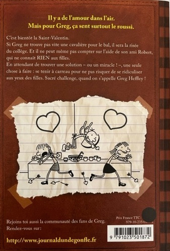 Verso de l'album Journal d'un dégonflé Tome 7 Un coeur à prendre