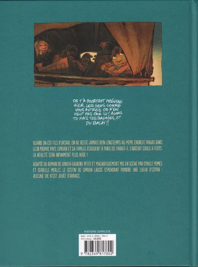 Verso de l'album Le fils de l'Ursari