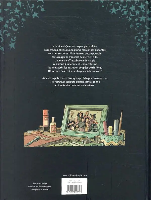 Verso de l'album Fils de sorcières 1