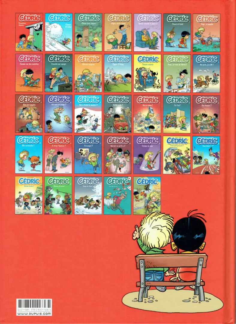 Verso de l'album Cédric Tome 1 Premières classes