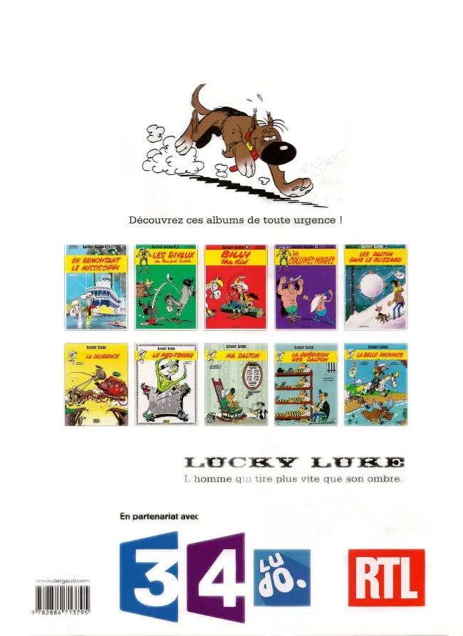Verso de l'album Lucky Luke Tome 34 Dalton city