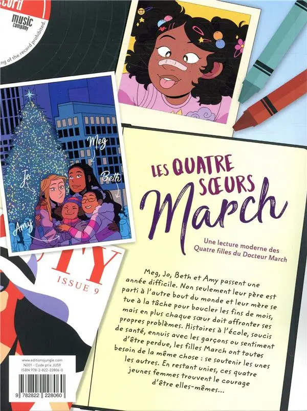 Verso de l'album Les quatre soeurs March