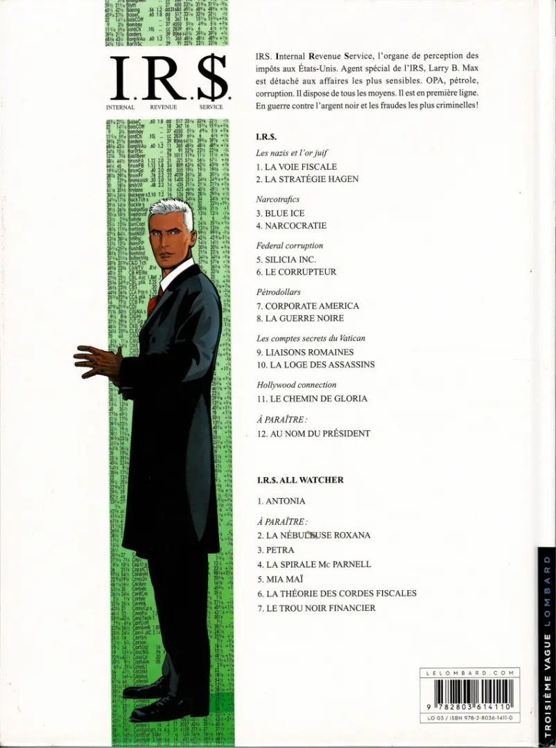 Verso de l'album I.R.$. Tome 2 La stratégie Hagen