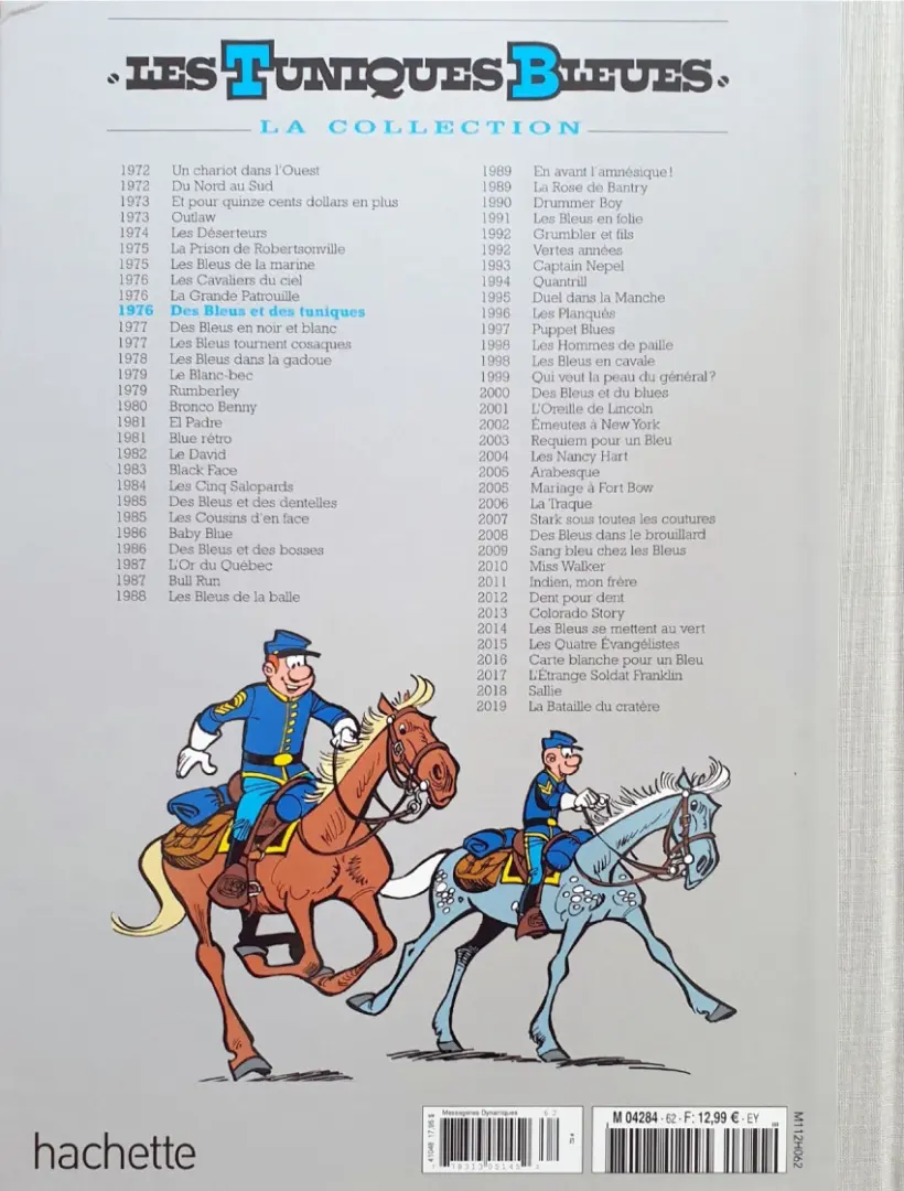 Verso de l'album Les Tuniques Bleues La Collection (Hachette) Tome 62 Des bleus et des tuniques