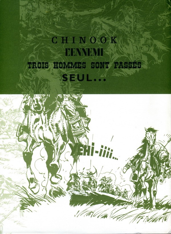 Verso de l'album Buddy Longway Chinook - L'Ennemi - Trois hommes sont passés - Seul...