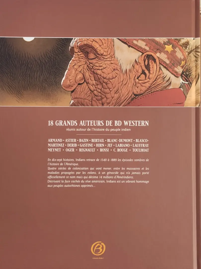 Verso de l'album Of the West 2 Indians ! L'ombre noire de l'homme blanc