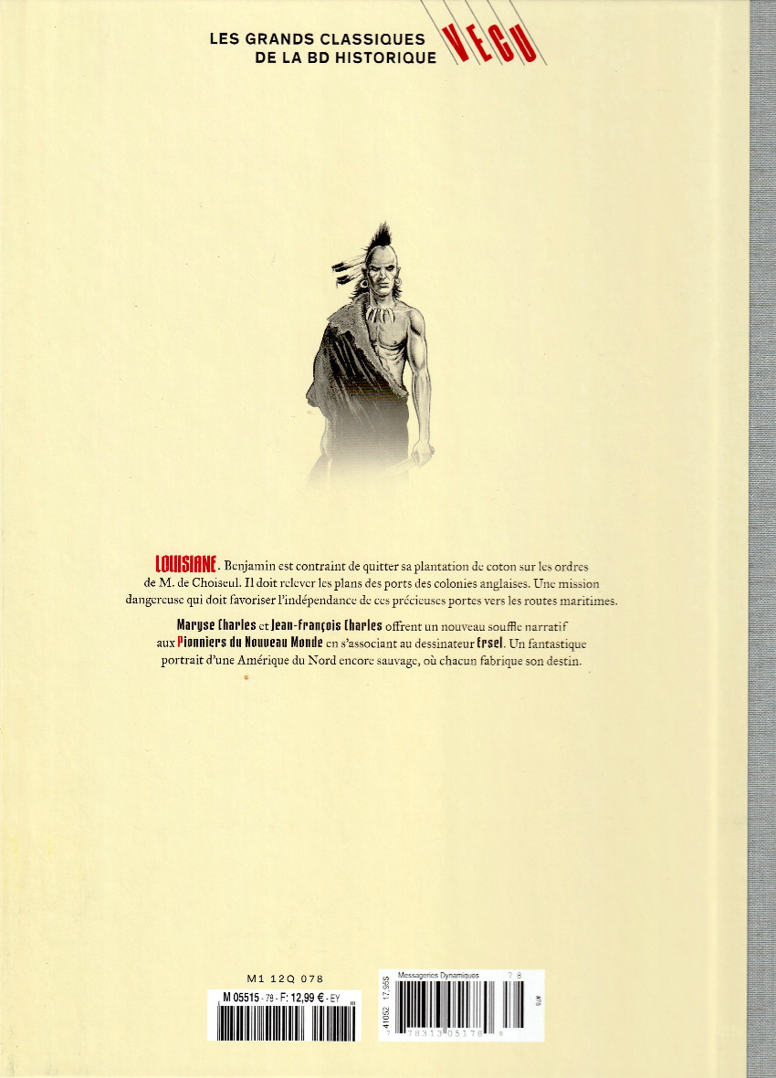 Verso de l'album Les grands Classiques de la BD Historique Vécu - La Collection Tome 79 Les pionniers du nouveau monde - Tome XVII : Le Pays des illinois
