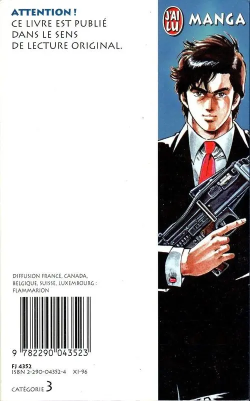 Verso de l'album City Hunter - Nicky Larson 9 Les Rives du souvenir