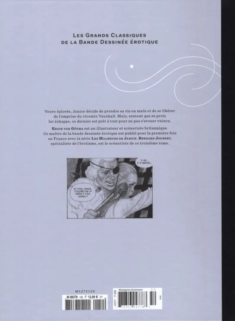 Verso de l'album Les Grands Classiques de la Bande Dessinée Érotique - La Collection Tome 150 Janice - Tome 3
