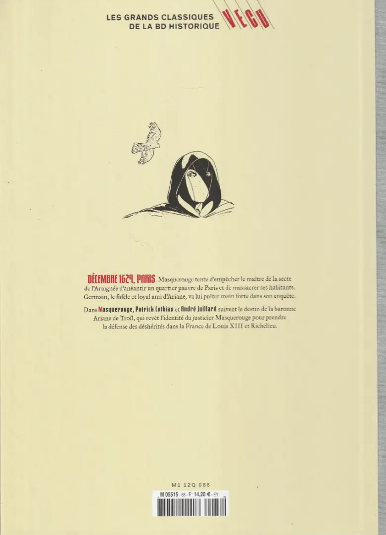 Verso de l'album Les grands Classiques de la BD Historique Vécu - La Collection Tome 89 Masquerouge - Tome II : Le charnier des innocents
