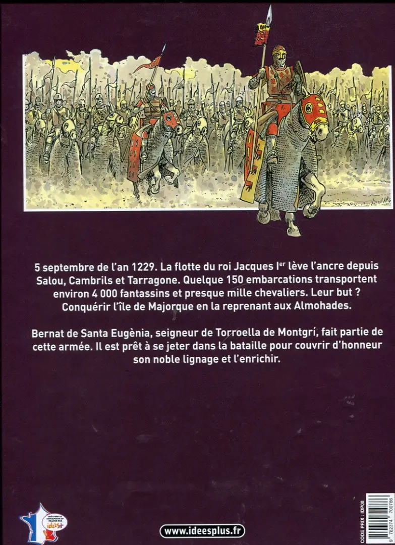 Verso de l'album Majorque 1229 Jacques le Conquérant