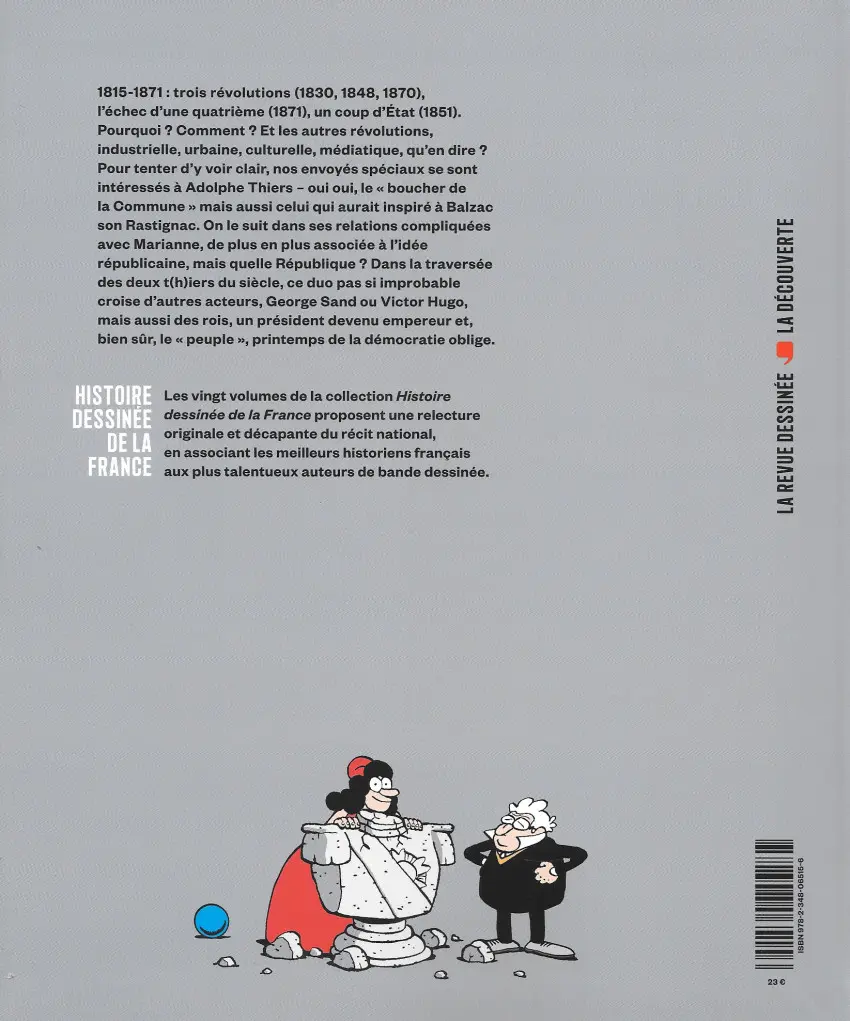 Verso de l'album Histoire dessinée de la France Tome 15 Printemps du peuple - Des derniers rois à Marianne