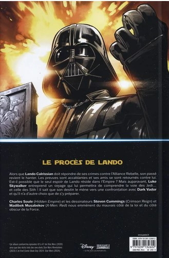 Verso de l'album Star Wars Tome 8 Le Sith et le Skywalker