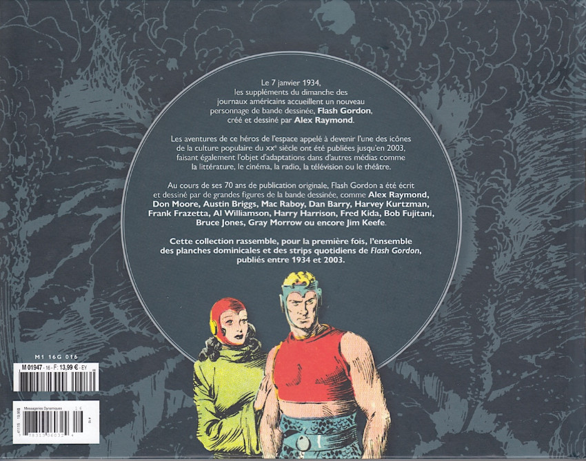 Verso de l'album Flash Gordon Tome 16 1970-1973