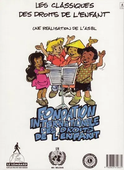 Verso de l'album La Convention des droits de l'enfant