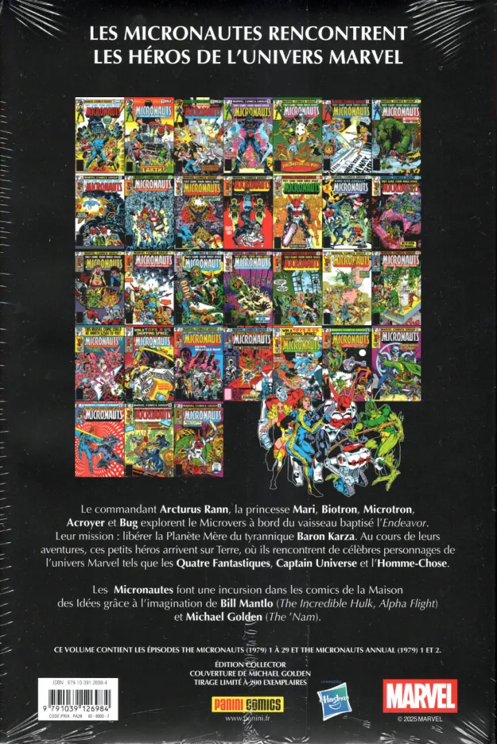 Verso de l'album Les Micronautes Tome 1