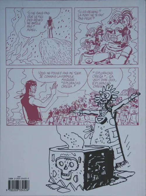Verso de l'album Corto Maltese Tome 10 Mû