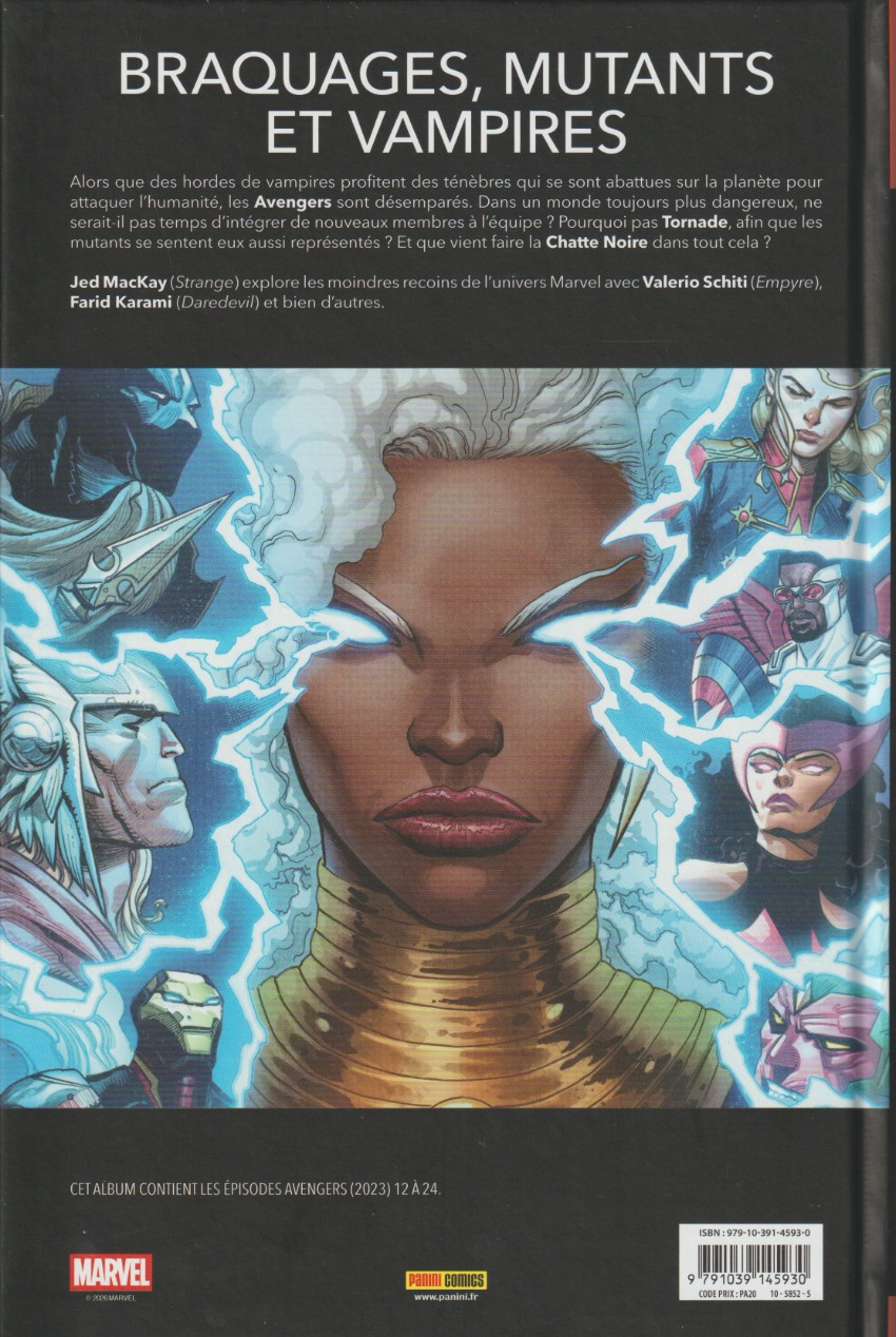 Verso de l'album The Avengers 2 Blood Hunt