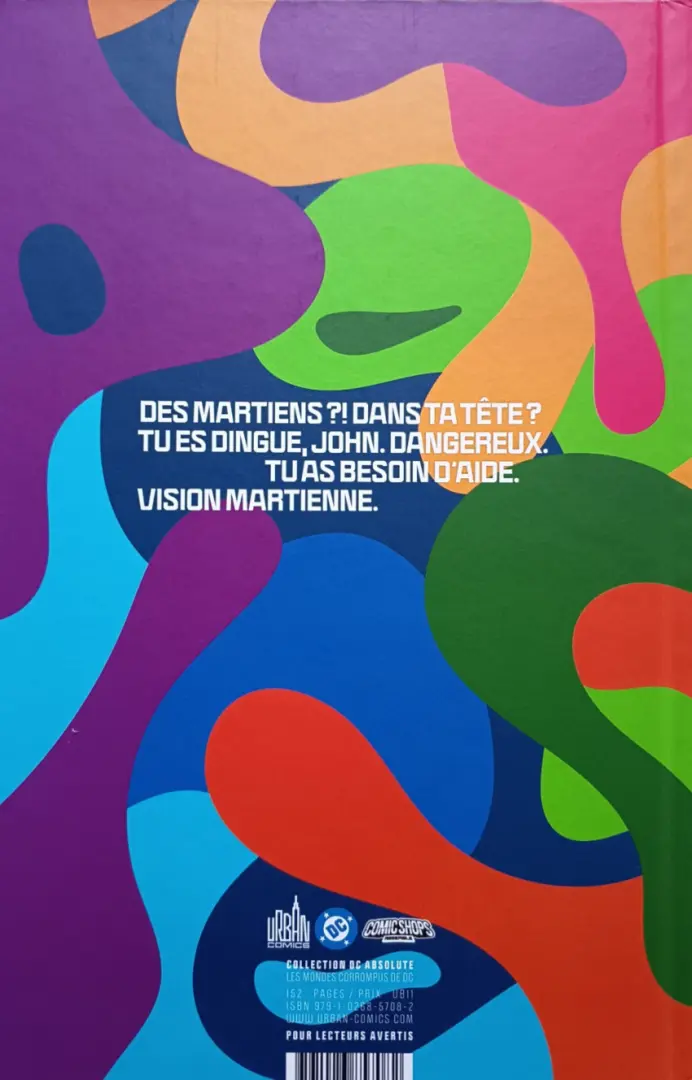 Verso de l'album Absolute Martian Manhunter Tome 2 L'Agence