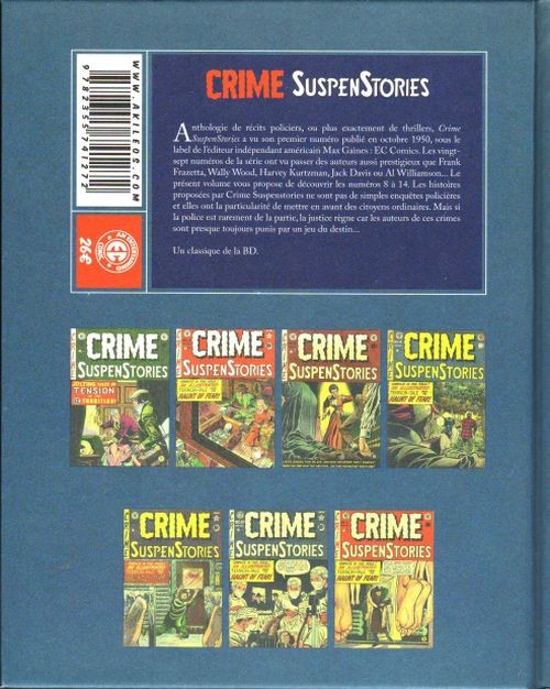 Verso de l'album Crime SuspenStories Volume 2