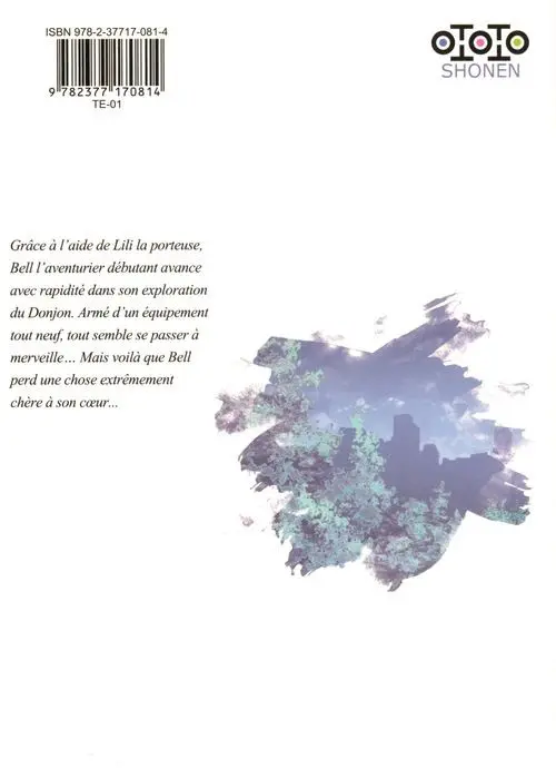 Verso de l'album Dan Machi - La Légende des Familias 3