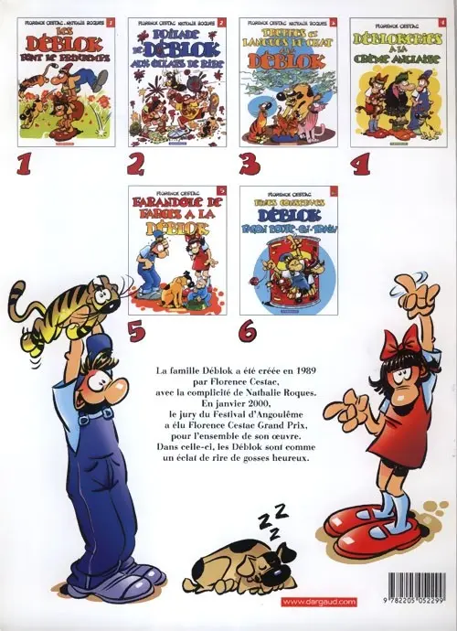 Verso de l'album Les Déblok éditions Dargaud Tome 7 Turlupinades de la maison Déblok