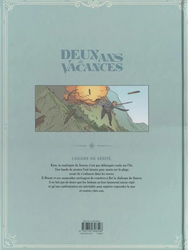 Verso de l'album Deux ans de vacances Chapitre 3/3