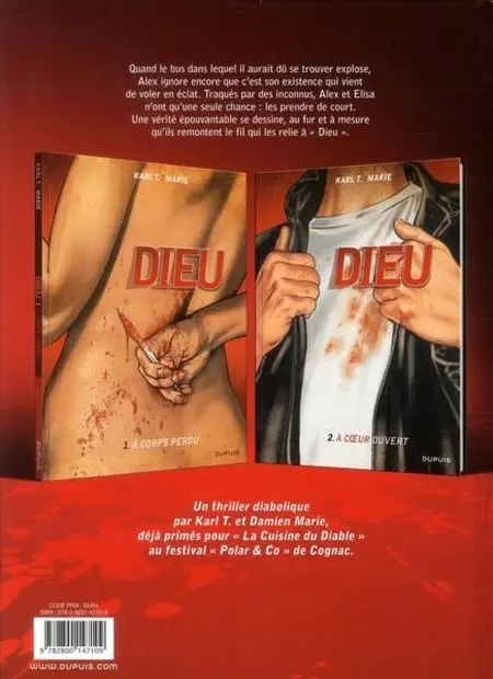 Verso de l'album Dieu Tome 2 À cœur ouvert
