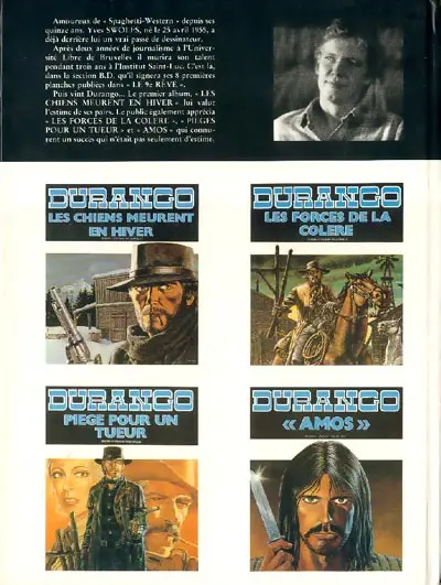 Verso de l'album Durango Tome 5 Sierra sauvage